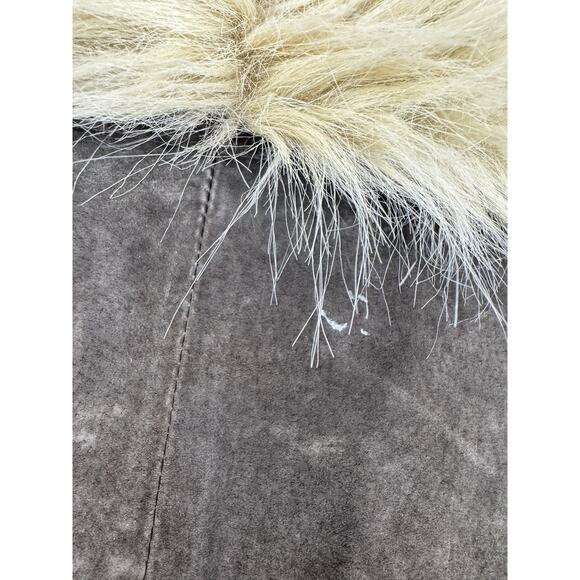 Vintage Y2K 90s 2000s XOXO Women’s Genuine Suede Leather Jacket XL Brown Phoebe - Picture 11 of 13